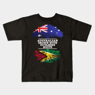 Australian Grown With Guyanese Roots - Gift for Guyanese With Roots From Guyana Kids T-Shirt